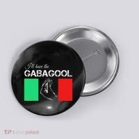 Italiano Gabagool Capicola Italian Slang Italy Flag Button thumb 0