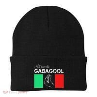 Italiano Gabagool Capicola Italian Slang Italy Flag Beanie thumb 0