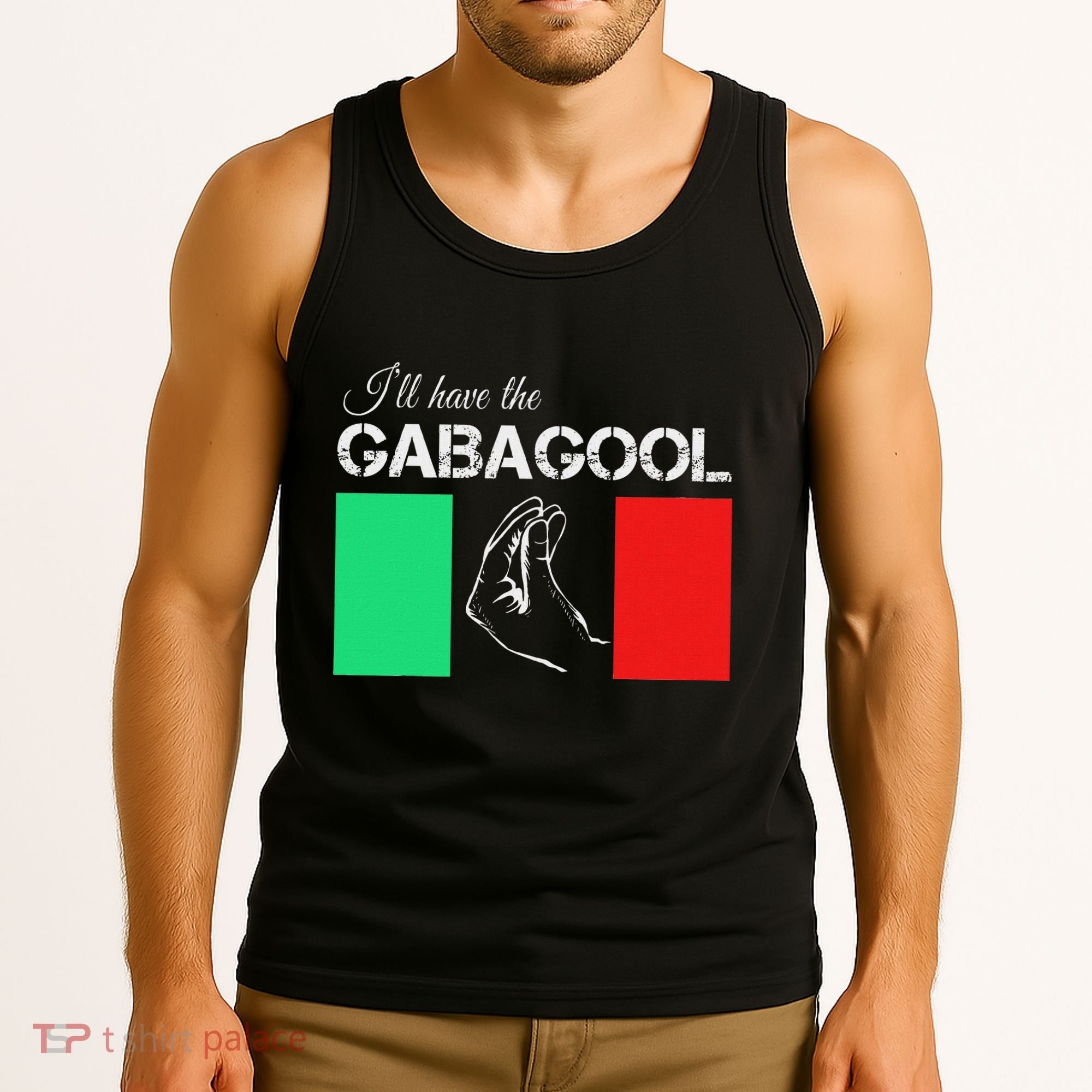 Italiano Gabagool Capicola Italian Slang Italy Flag Tank Top