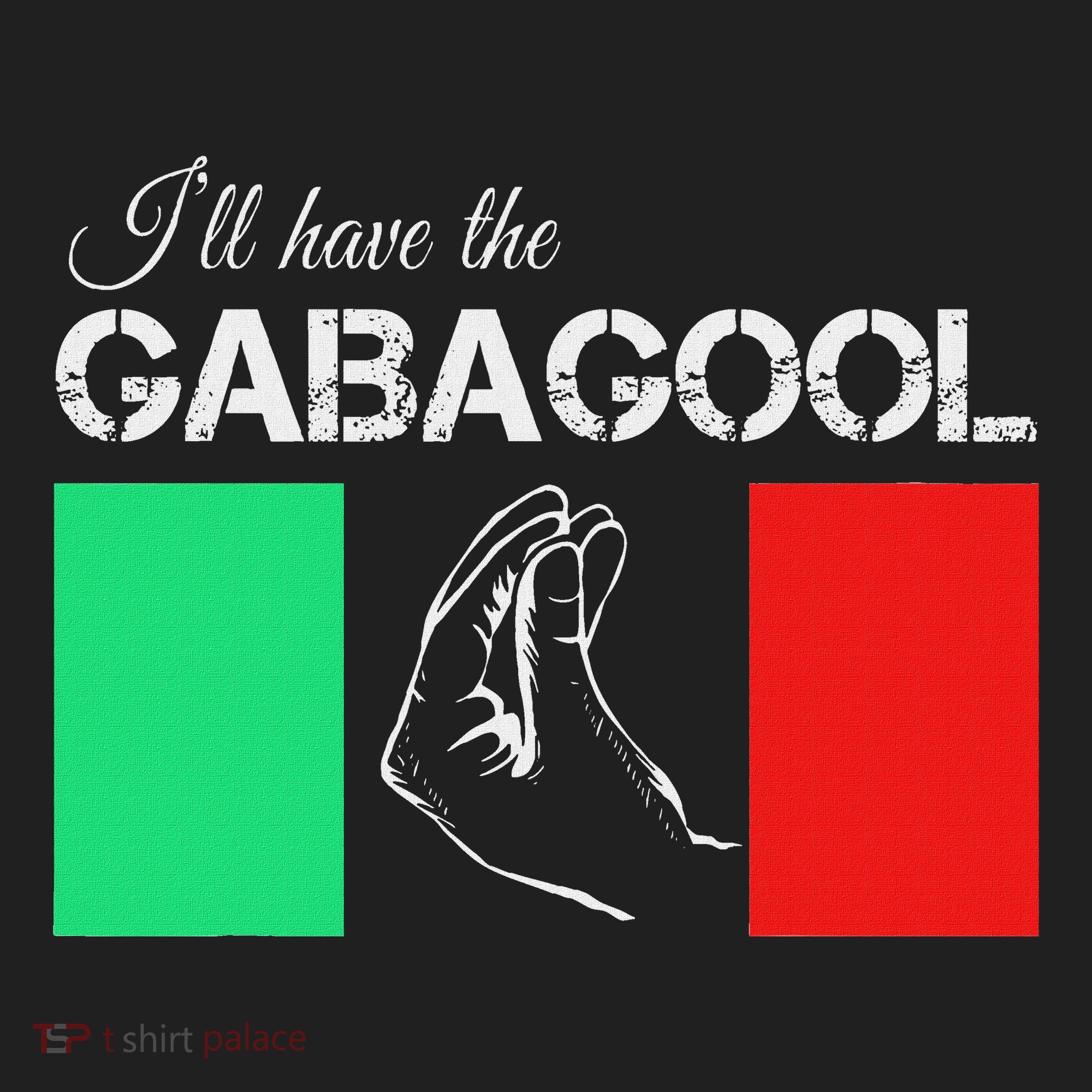 Italiano Gabagool Capicola Italian Slang Italy Flag Golf Towel