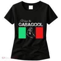 Italiano Gabagool Capicola Italian Slang Italy Flag Women's T-Shirt thumb 0