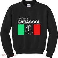 Italiano Gabagool Capicola Italian Slang Italy Flag Kids Sweatshirt thumb 0