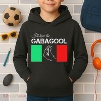 Italiano Gabagool Capicola Italian Slang Italy Flag Kids Hoodie thumb 2