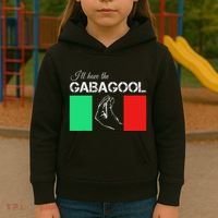 Italiano Gabagool Capicola Italian Slang Italy Flag Kids Hoodie thumb 3