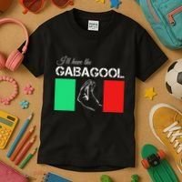 Italiano Gabagool Capicola Italian Slang Italy Flag Kids T-Shirt thumb 3