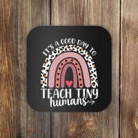 Its Good Day To Teach Tiny Humans Daycare Provider Teacher Coaster thumb 0