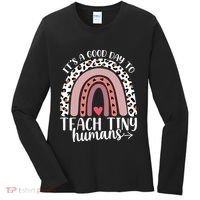 Its Good Day To Teach Tiny Humans Daycare Provider Teacher Women's Long Sleeve Shirt thumb 0
