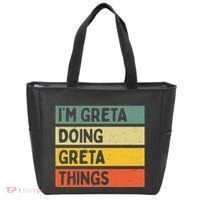 IM Greta Doing Greta Things Funny Personalized Quote Tote Bag thumb 0