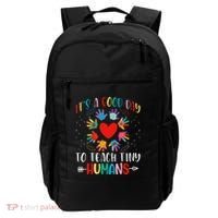 Its Good Day To Teach Tiny Humans Daycare Provider Teacher Backpack thumb 0