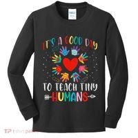 Its Good Day To Teach Tiny Humans Daycare Provider Teacher Kids Long Sleeve Shirt thumb 0