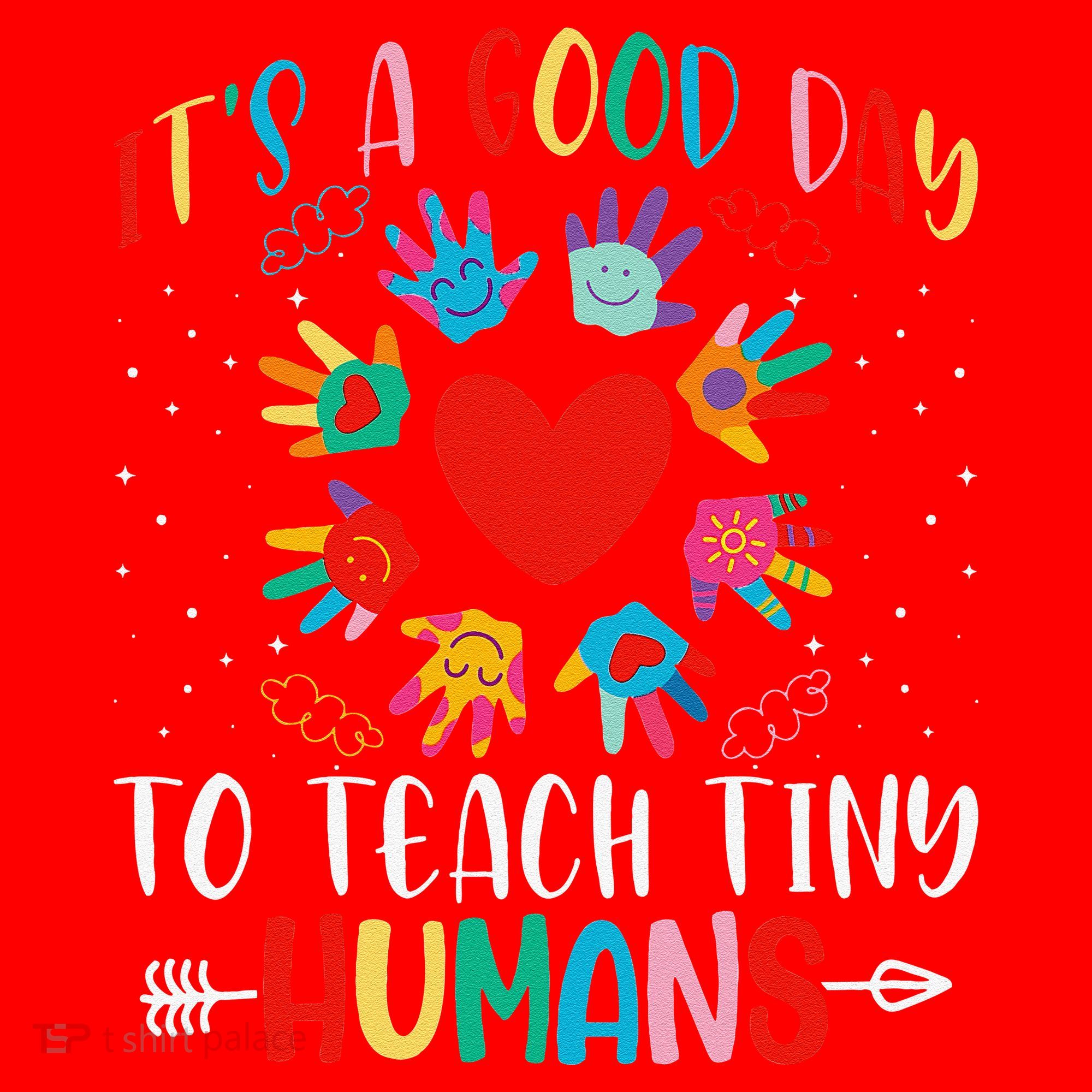 Its Good Day To Teach Tiny Humans Daycare Provider Teacher Santa Hat