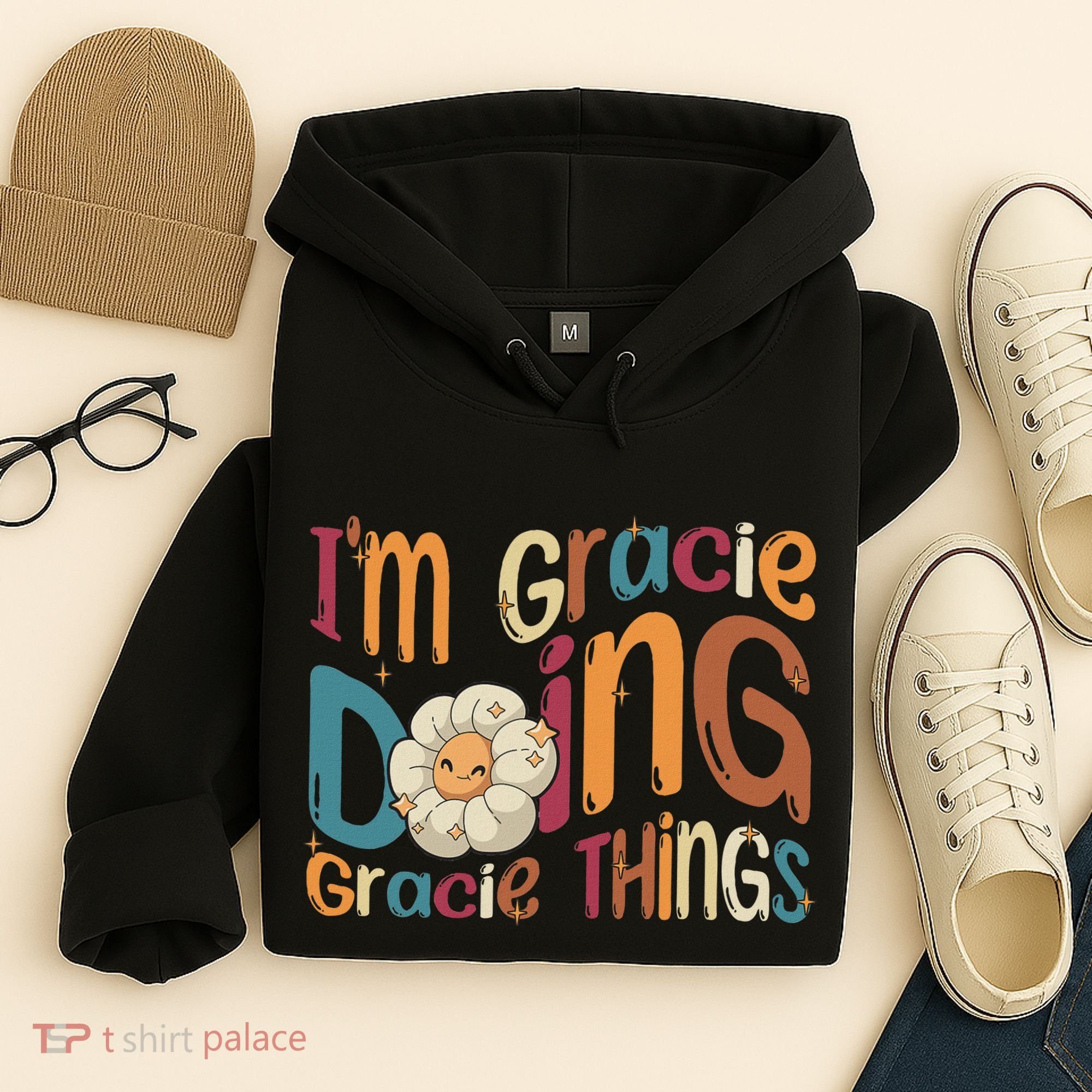 IM Gracie Doing Gracie Things Funny Groovy Retro Gracie Hoodie