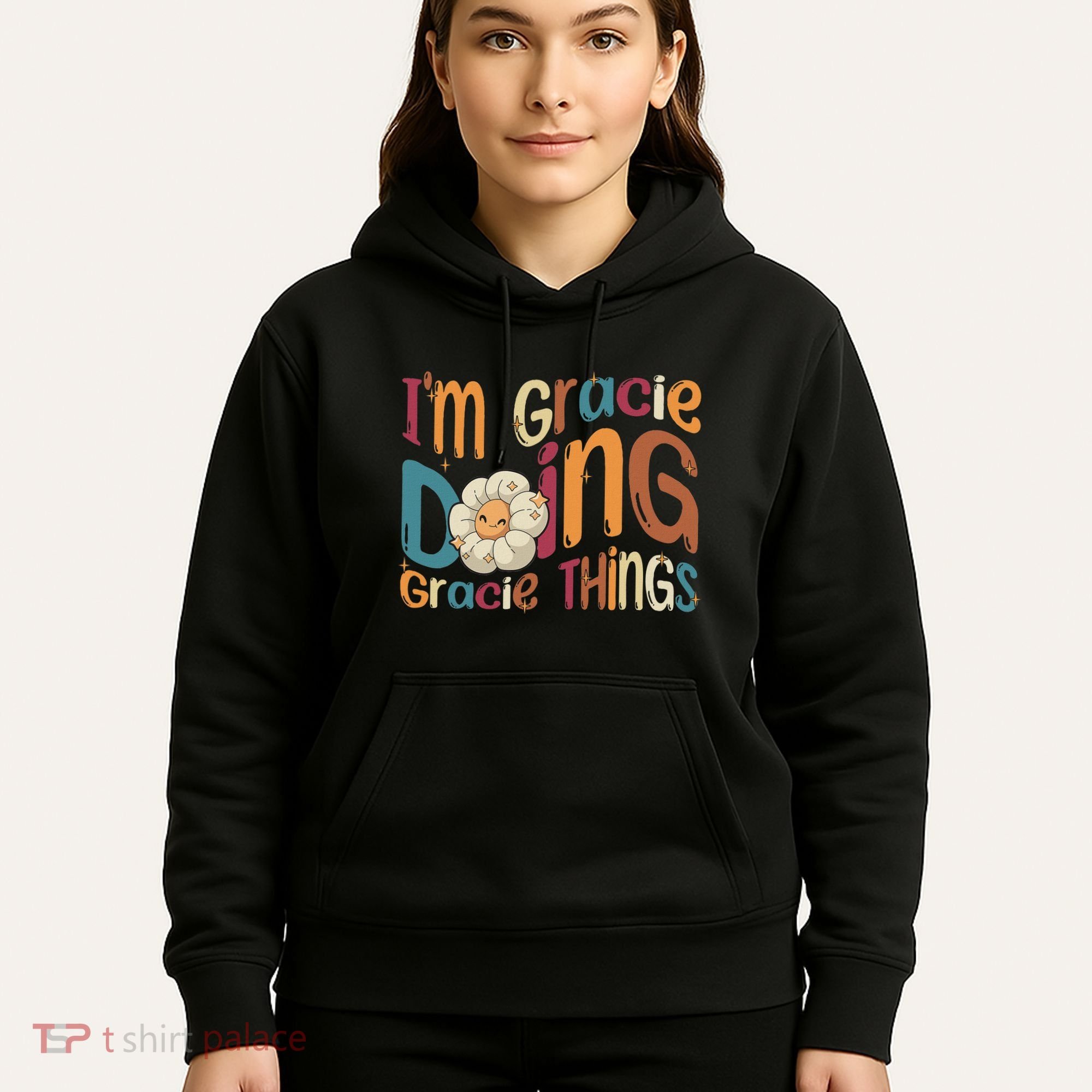 IM Gracie Doing Gracie Things Funny Groovy Retro Gracie Hoodie