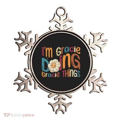IM Gracie Doing Gracie Things Funny Groovy Retro Gracie Ornament