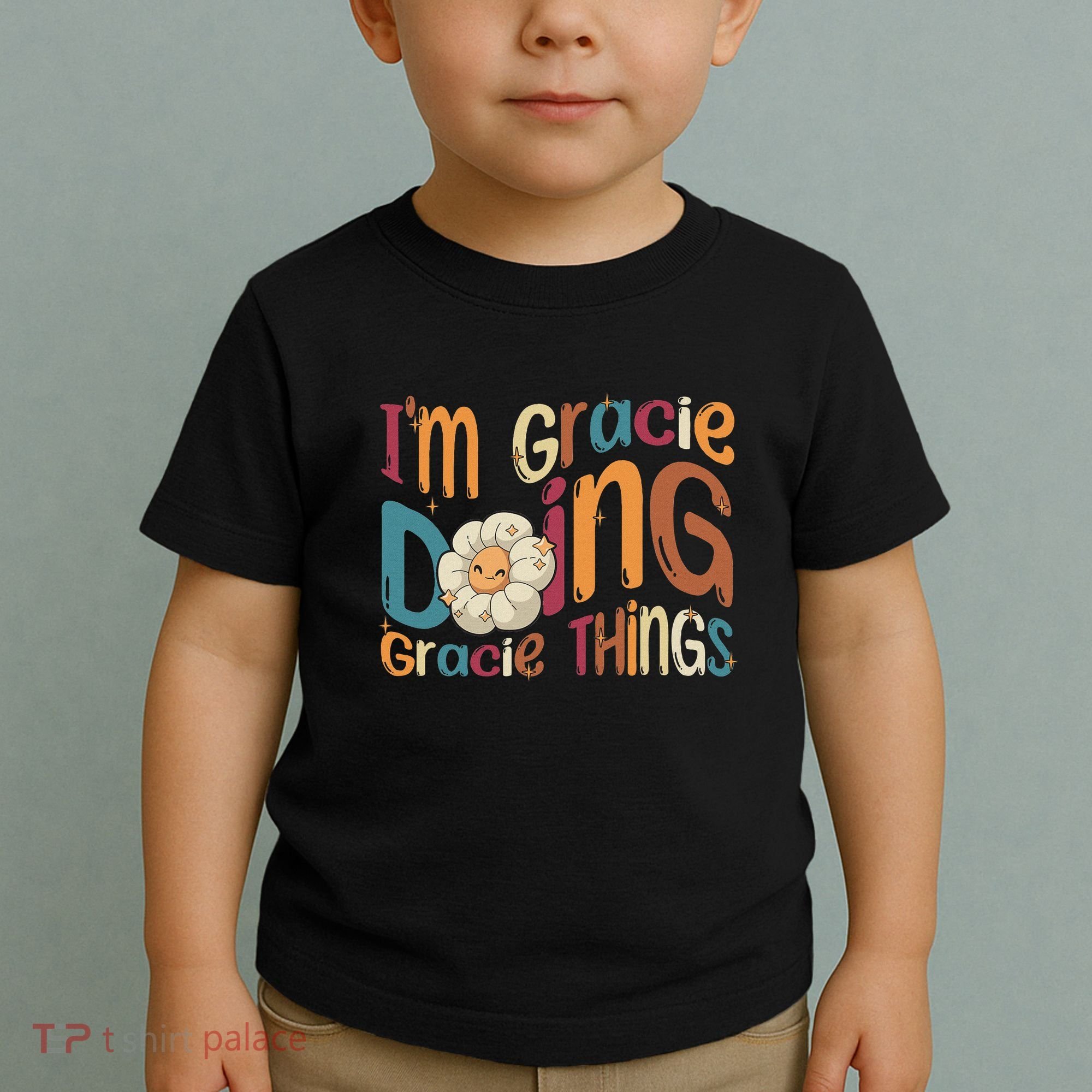 IM Gracie Doing Gracie Things Funny Groovy Retro Gracie Toddler T-Shirt
