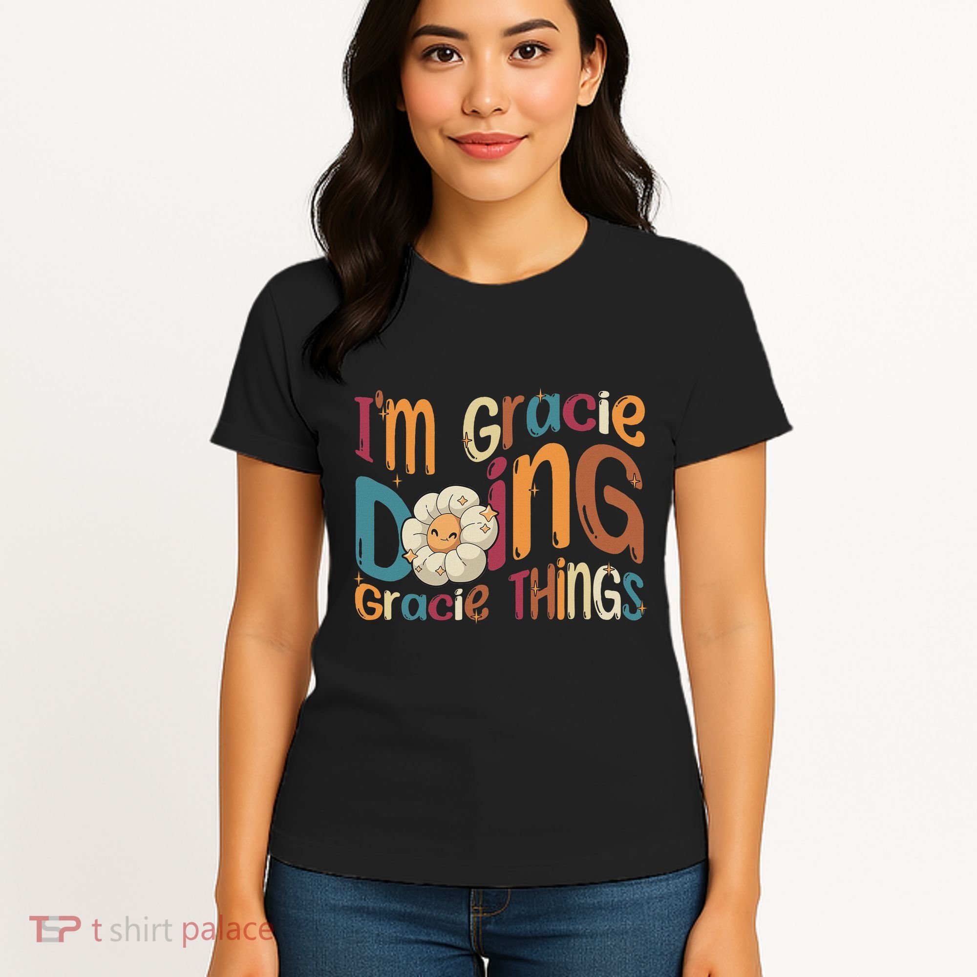 IM Gracie Doing Gracie Things Funny Groovy Retro Gracie Women's T-Shirt