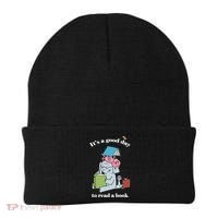 It's Good Day To Read A Book Read Across America Reading Day Book Lover Beanie thumb 0