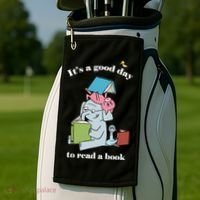 It's Good Day To Read A Book Read Across America Reading Day Book Lover Golf Towel thumb 2
