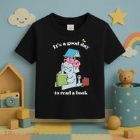 It's Good Day To Read A Book Read Across America Reading Day Book Lover Toddler T-Shirt thumb 3