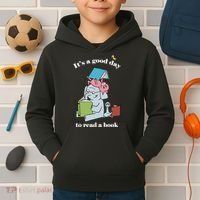 It's Good Day To Read A Book Read Across America Reading Day Book Lover Kids Hoodie thumb 2
