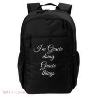 I'M GRACIE DOING GRACIE THINGS Funny Birthday Name Gift Idea Backpack thumb 0