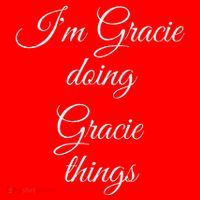 I'M GRACIE DOING GRACIE THINGS Funny Birthday Name Gift Idea Santa Hat thumb 1