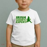 Irish Goodbye Expert Funny St Patrick's Day Irish Ireland Toddler T-Shirt thumb 2