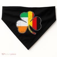 Irish German Flag Shamrock Funny St Patricks Day Gifts USA-Made Doggie Bandana thumb 0