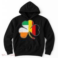 Irish German Flag Shamrock Funny St Patricks Day Gifts Hoodie thumb 0