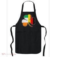 Irish German Flag Shamrock Funny St Patricks Day Gifts Apron thumb 0