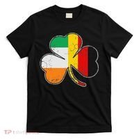 Irish German Flag Shamrock Funny St Patricks Day Gifts T-Shirt thumb 0