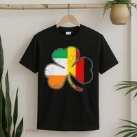 Irish German Flag Shamrock Funny St Patricks Day Gifts T-Shirt thumb 2