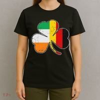 Irish German Flag Shamrock Funny St Patricks Day Gifts T-Shirt thumb 4
