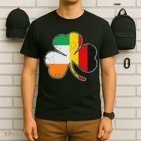 Irish German Flag Shamrock Funny St Patricks Day Gifts T-Shirt thumb 6
