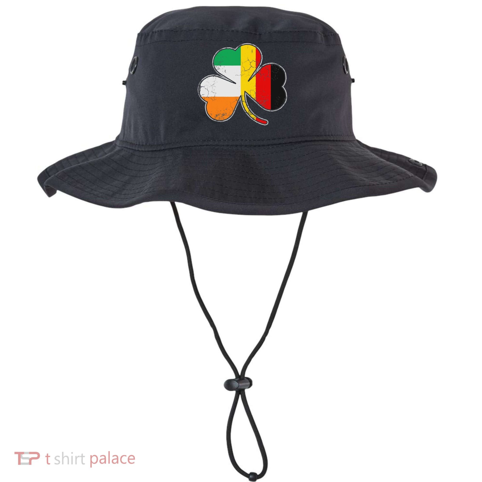 Irish German Flag Shamrock Funny St Patricks Day Gifts Bucket Hat