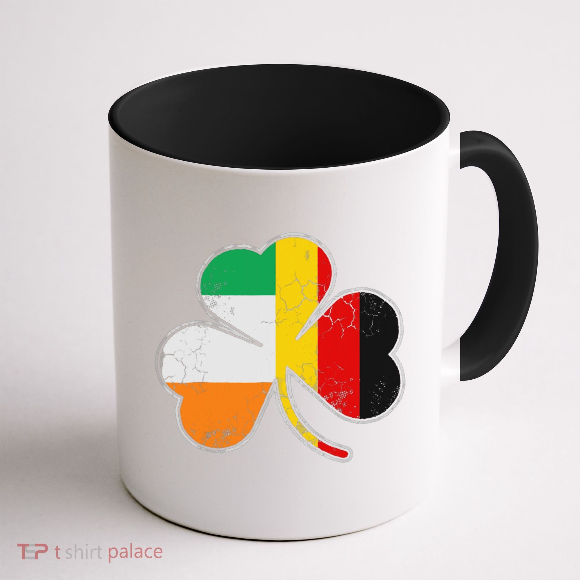 Irish German Flag Shamrock Funny St Patricks Day Gifts Coffee Mug