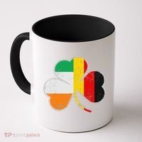 Irish German Flag Shamrock Funny St Patricks Day Gifts Coffee Mug thumb 0