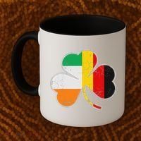 Irish German Flag Shamrock Funny St Patricks Day Gifts Coffee Mug thumb 2