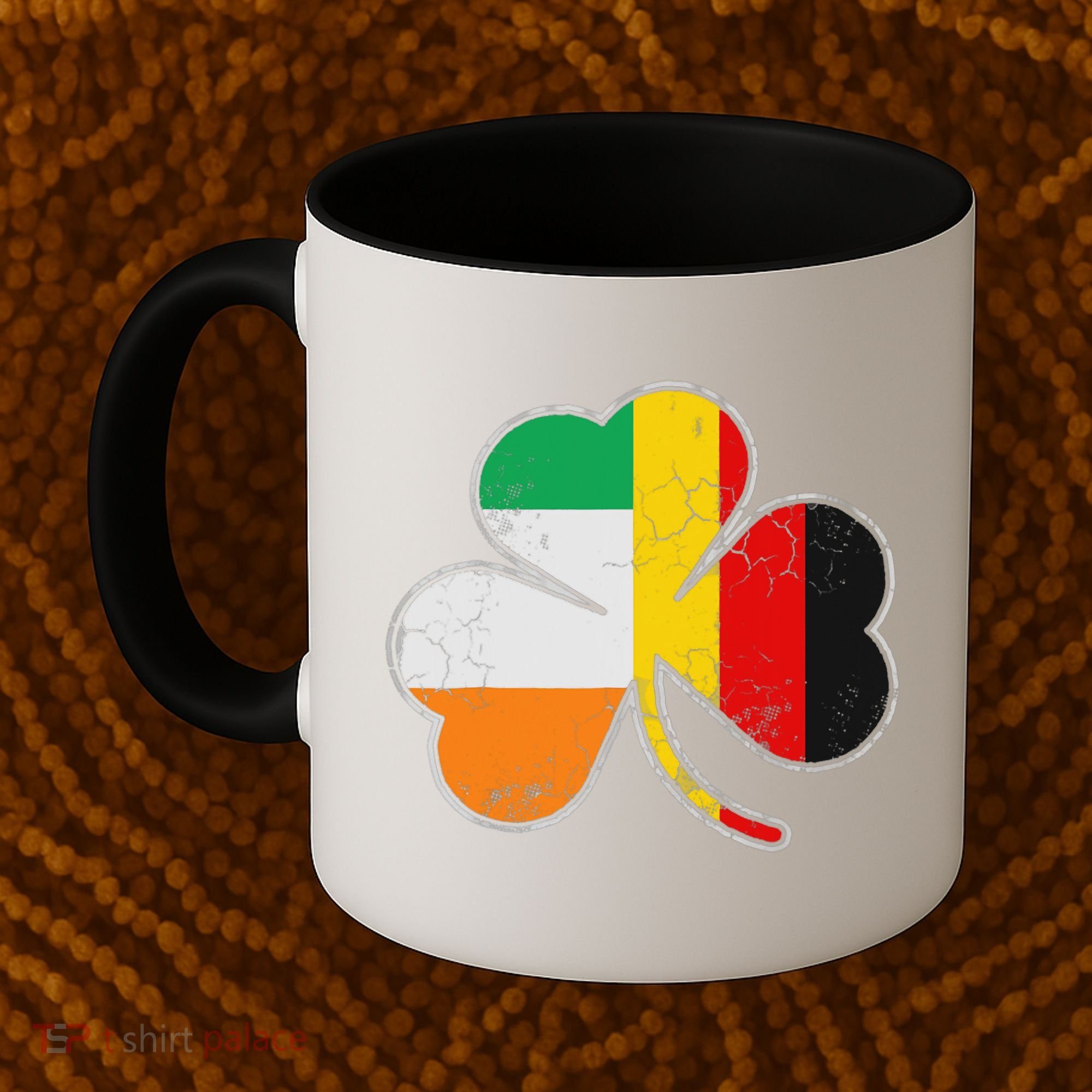 Irish German Flag Shamrock Funny St Patricks Day Gifts Coffee Mug