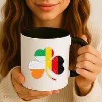 Irish German Flag Shamrock Funny St Patricks Day Gifts Coffee Mug thumb 3