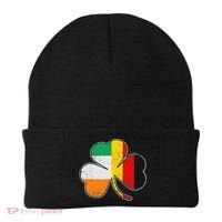 Irish German Flag Shamrock Funny St Patricks Day Gifts Beanie thumb 0