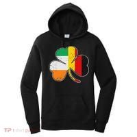 Irish German Flag Shamrock Funny St Patricks Day Gifts Women's Hoodie thumb 0