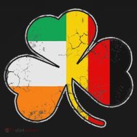 Irish German Flag Shamrock Funny St Patricks Day Gifts Women's Hoodie thumb 2