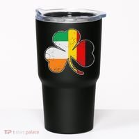 Irish German Flag Shamrock Funny St Patricks Day Gifts Tumbler thumb 0