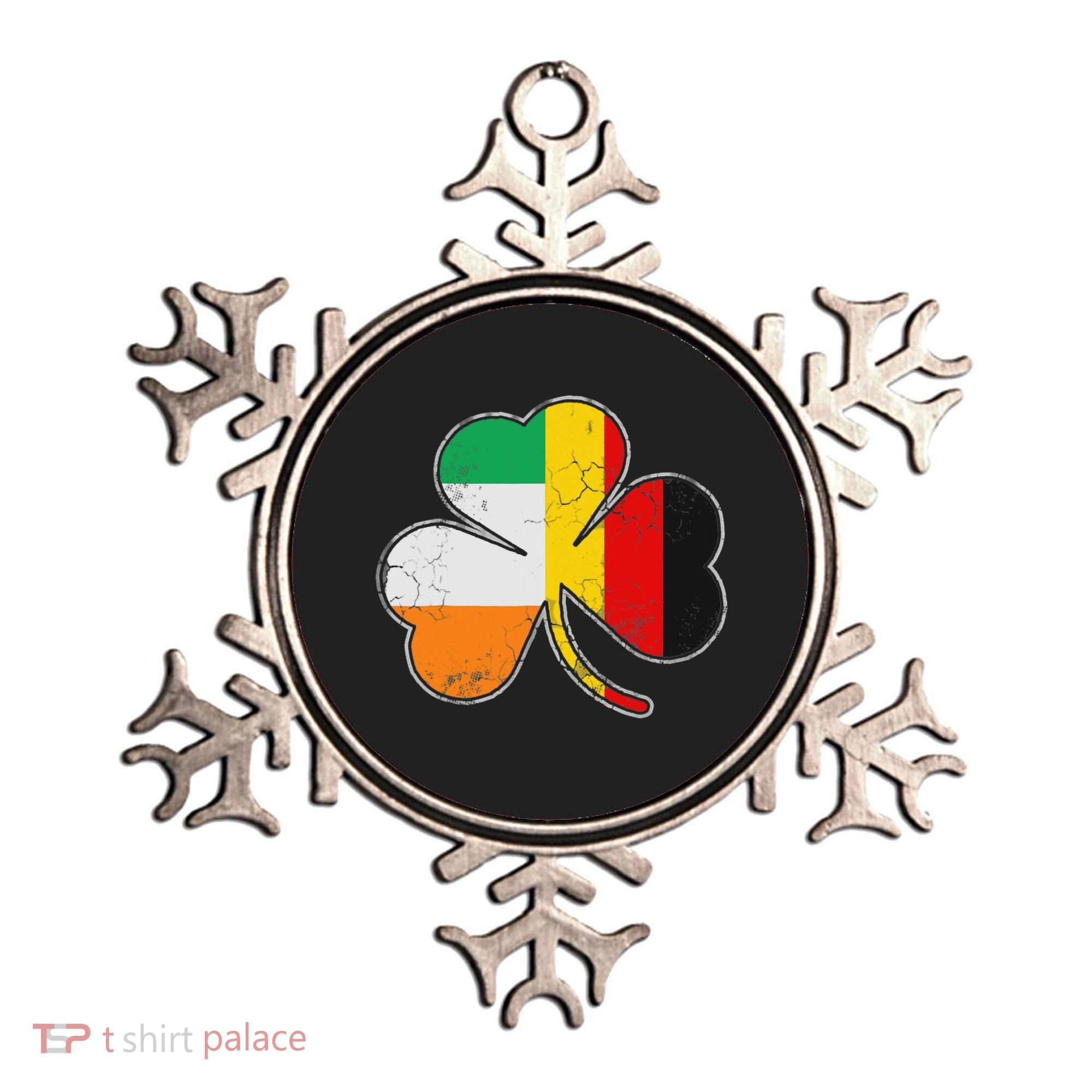 Irish German Flag Shamrock Funny St Patricks Day Gifts Ornament
