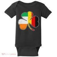 Irish German Flag Shamrock Funny St Patricks Day Gifts Baby Bodysuit thumb 0