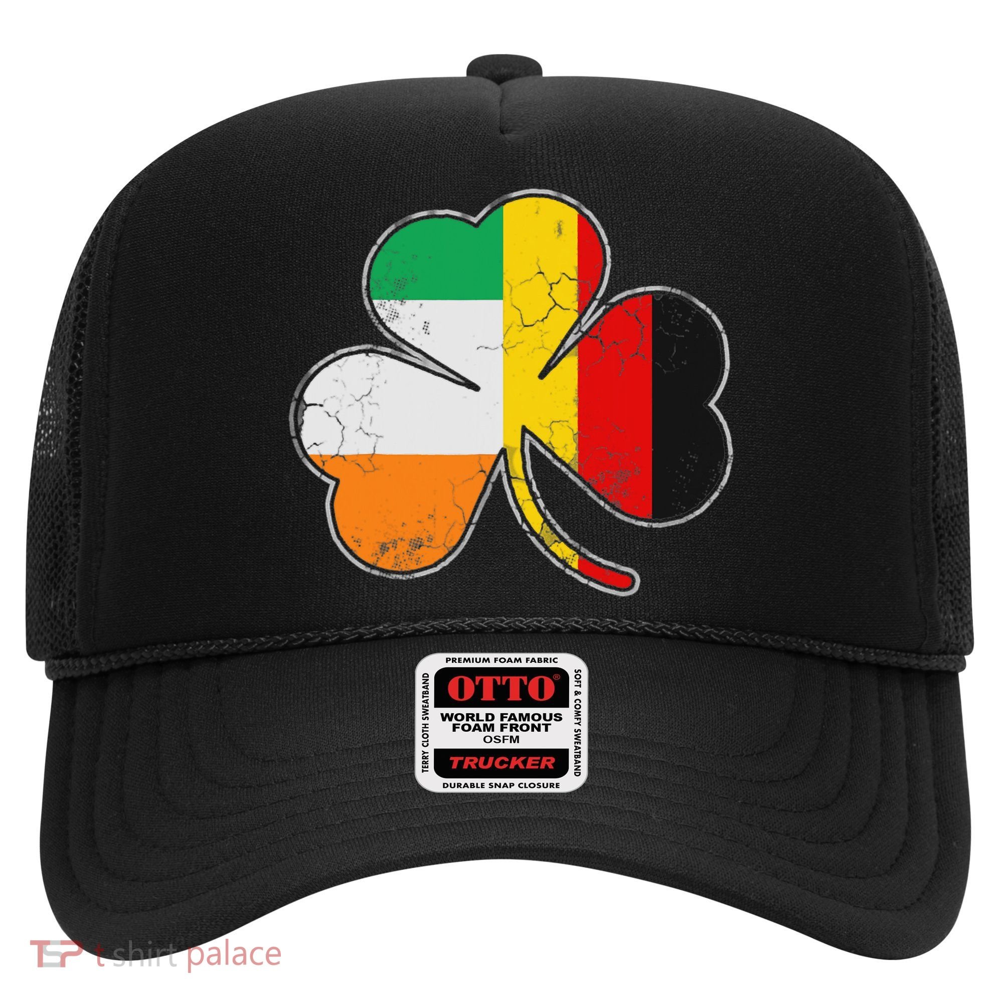 Irish German Flag Shamrock Funny St Patricks Day Gifts Hat