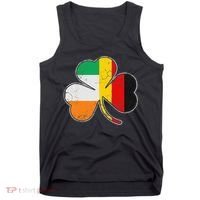 Irish German Flag Shamrock Funny St Patricks Day Gifts Tank Top thumb 0