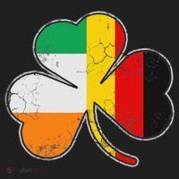 Irish German Flag Shamrock Funny St Patricks Day Gifts Golf Towel thumb 3