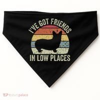 I've Got Friends In Low Places Corgi USA-Made Doggie Bandana thumb 0